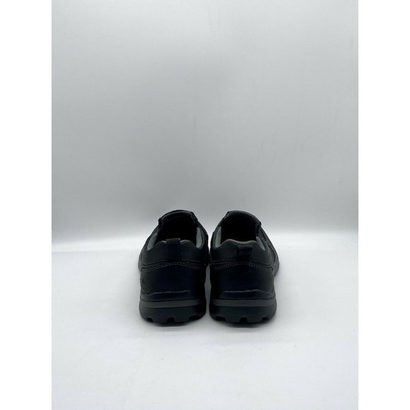 Skechers Mens Size 6.5 Black Leather Memory Foam Relaxed Fit Loafers SN#93889L - Picture 4 of 8